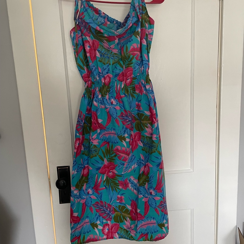 Vintage Handmade Hawaiian Inspired Dress